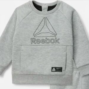 Reebok Kids Light Gray Logo Sweatshirt